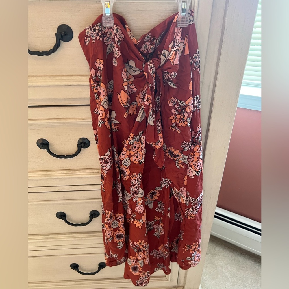 Free People Floral Maxi Skirt